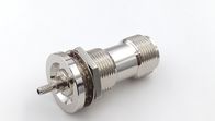 Nut Mounting  N Type Rf Connector Female 50 Ohm For Wireless Communication System