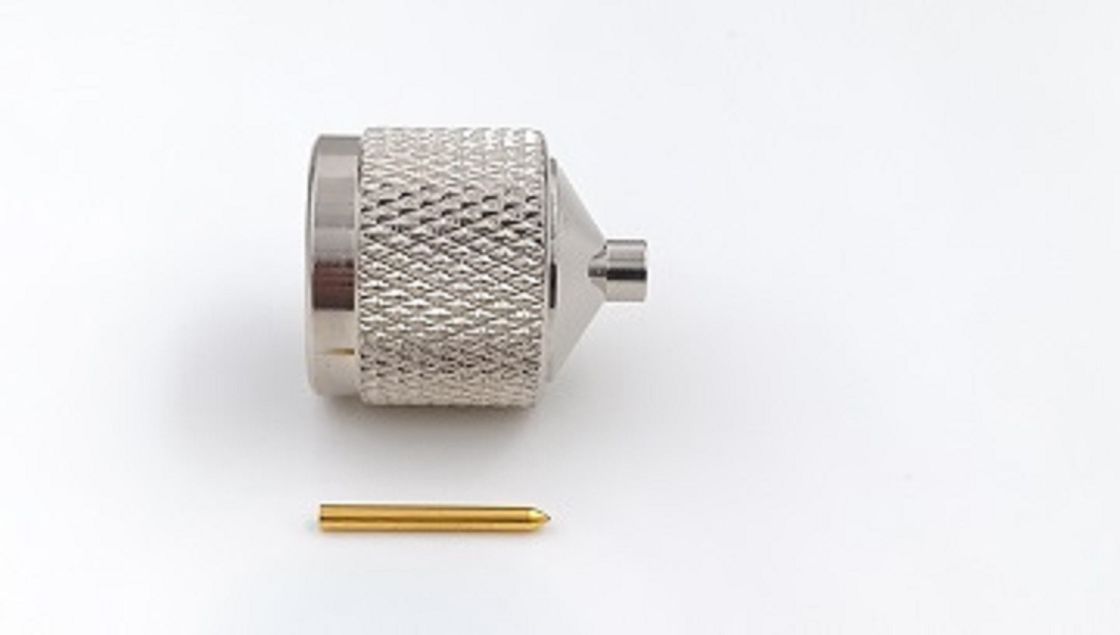 Straight RF Coaxial Connectors 50 Ohm Panel Mounting N Type Male Connector